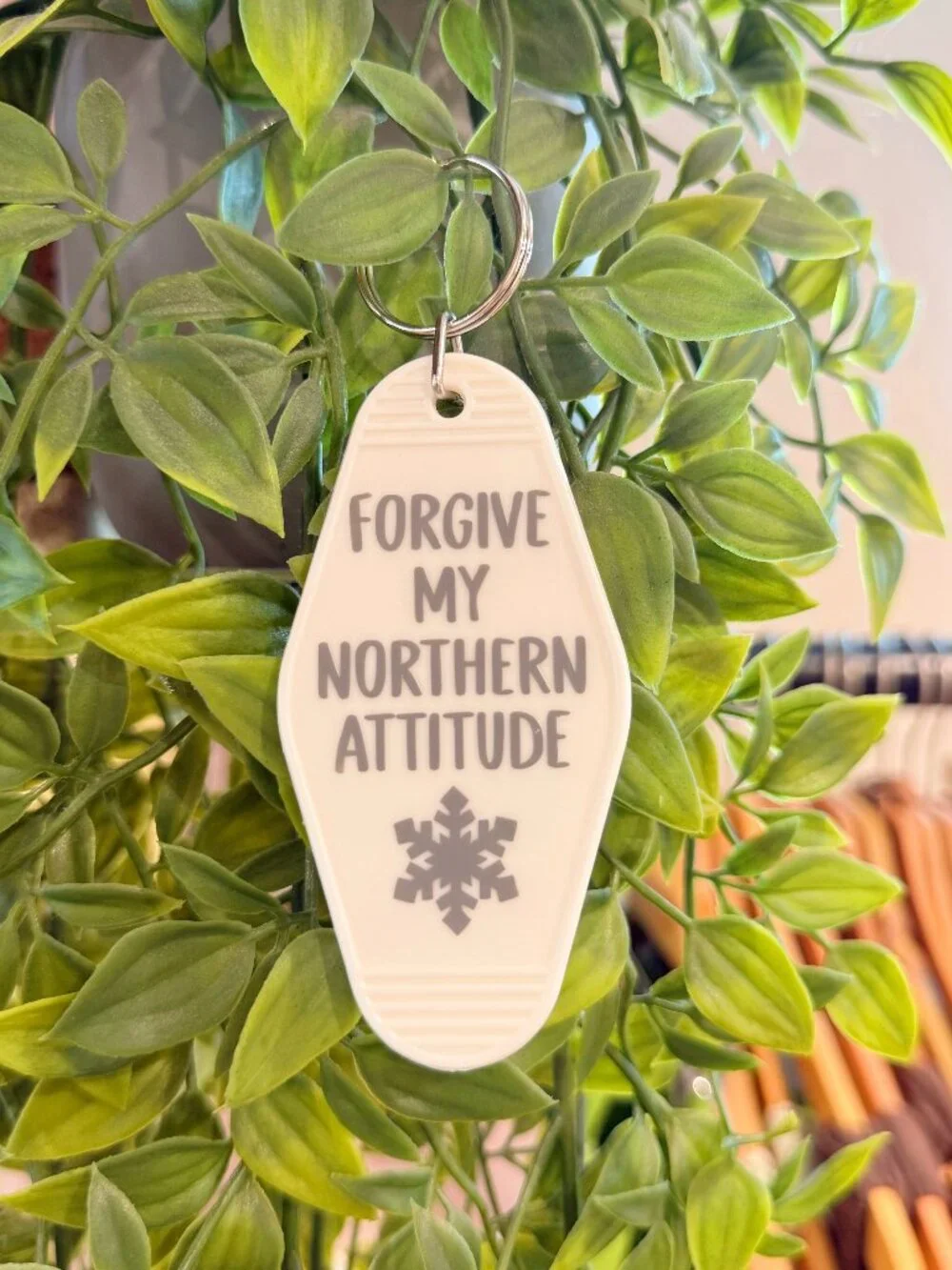 NOAH KAHAN FORGIVE MY NORTHERN ATTITUDE MOTEL KEY CHAIN